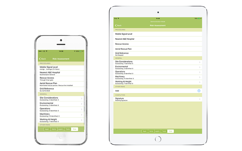 Arb Quotes mobile app risk assessments